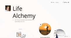 Desktop Screenshot of lifealchemyblog.com